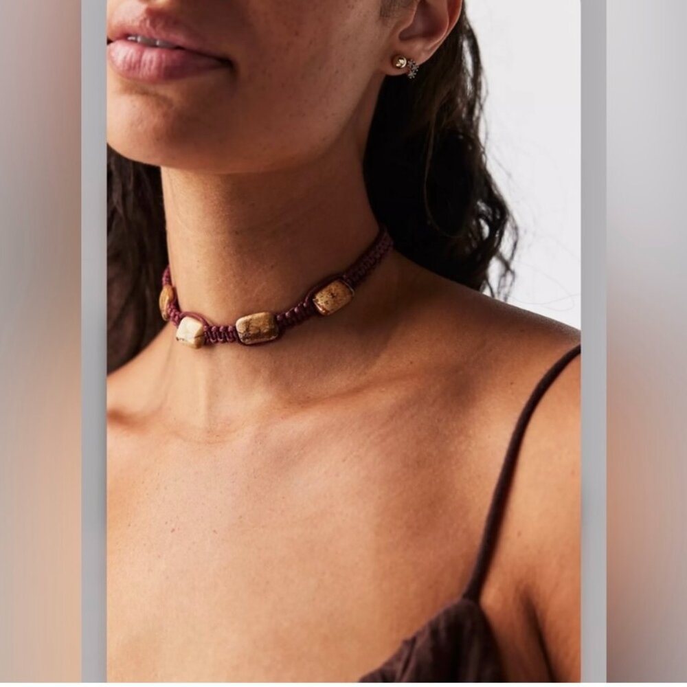 Free People Sweet Caroline Choker Adjustable Necklace
